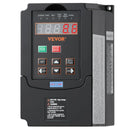 VEVOR frekvences pārveidotājs 1,5 kW 7,5 A ar 220 V (1 vai 3 fāzes) ieeju uz 220 V trīsfāžu izeju, CNC invertors motora ātruma kontrolei - ZEMLETES.LV
