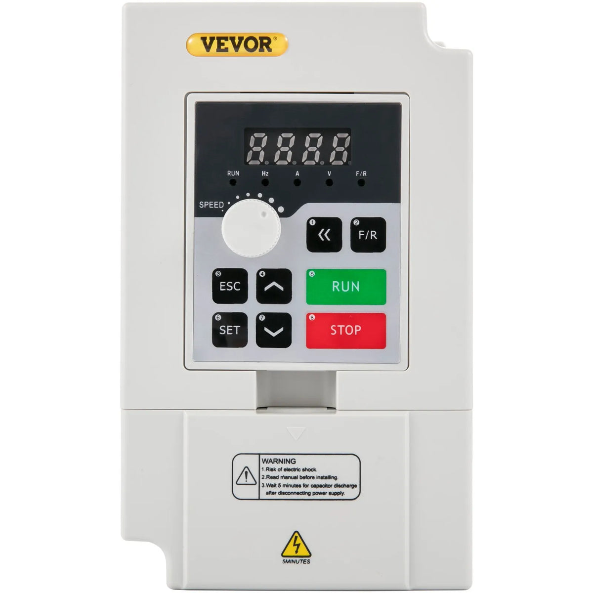 VEVOR frekvences pārveidotājs 3 kW ar 220 V ieeju (1 vai 3 fāzes) uz 3 fāžu 220 V izeju, CNC invertors motora ātruma kontrolei - ZEMLETES.LV