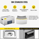 VEVOR 22 L divfrekvenču ultraskaņas tīrīšanas iekārta ar sildītāju, piemērota rotaslietām un brillēm