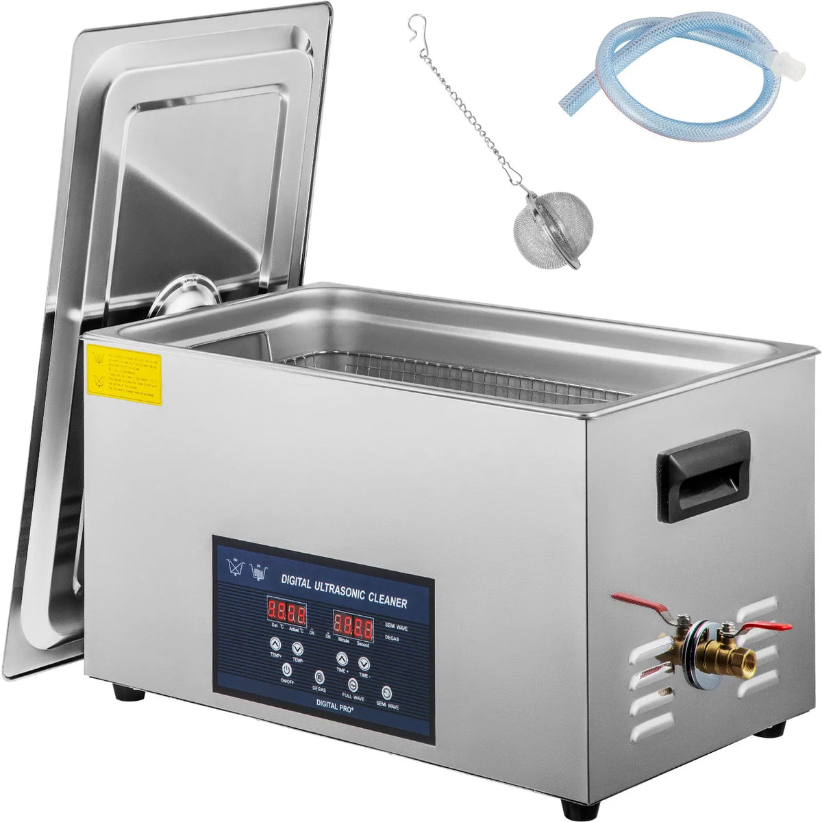 VEVOR 30 l Dual Frequency Ultrasonic Cleaner with Heater, Jewellery and Parts Cleaning Machine, Suitable for Items, Glasses, Rings, Dentures, Records and Circuit Boards, 28/40 kHz
