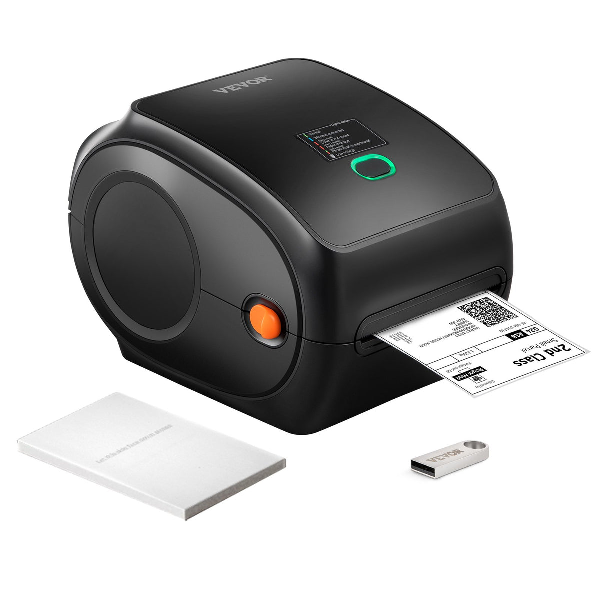 VEVOR termodrukas etiķešu printeris 4×6, 300 DPI, USB un Bluetooth, Amazon, eBay, Etsy, UPS