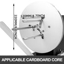 VEVOR etiķešu pārtīšanas ierīce, 120 mm platums, abpusēja darbība, sinhronizācija ar printeriem, max Ø 220 mm, rūpnieciskai lietošanai