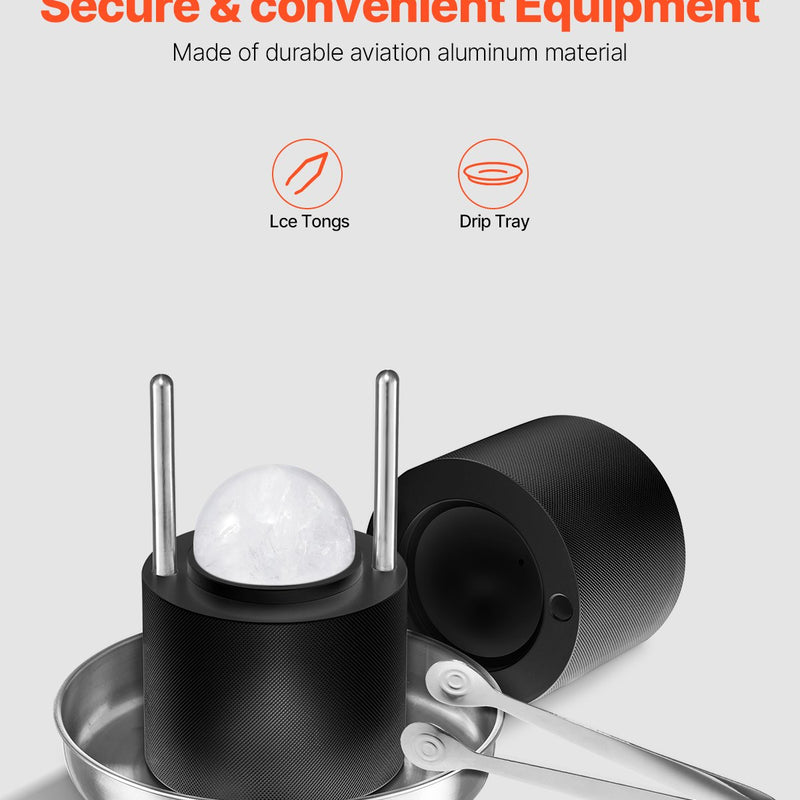 VEVOR Ledus Bumbiņu Veidotājs, 60mm Sfēra