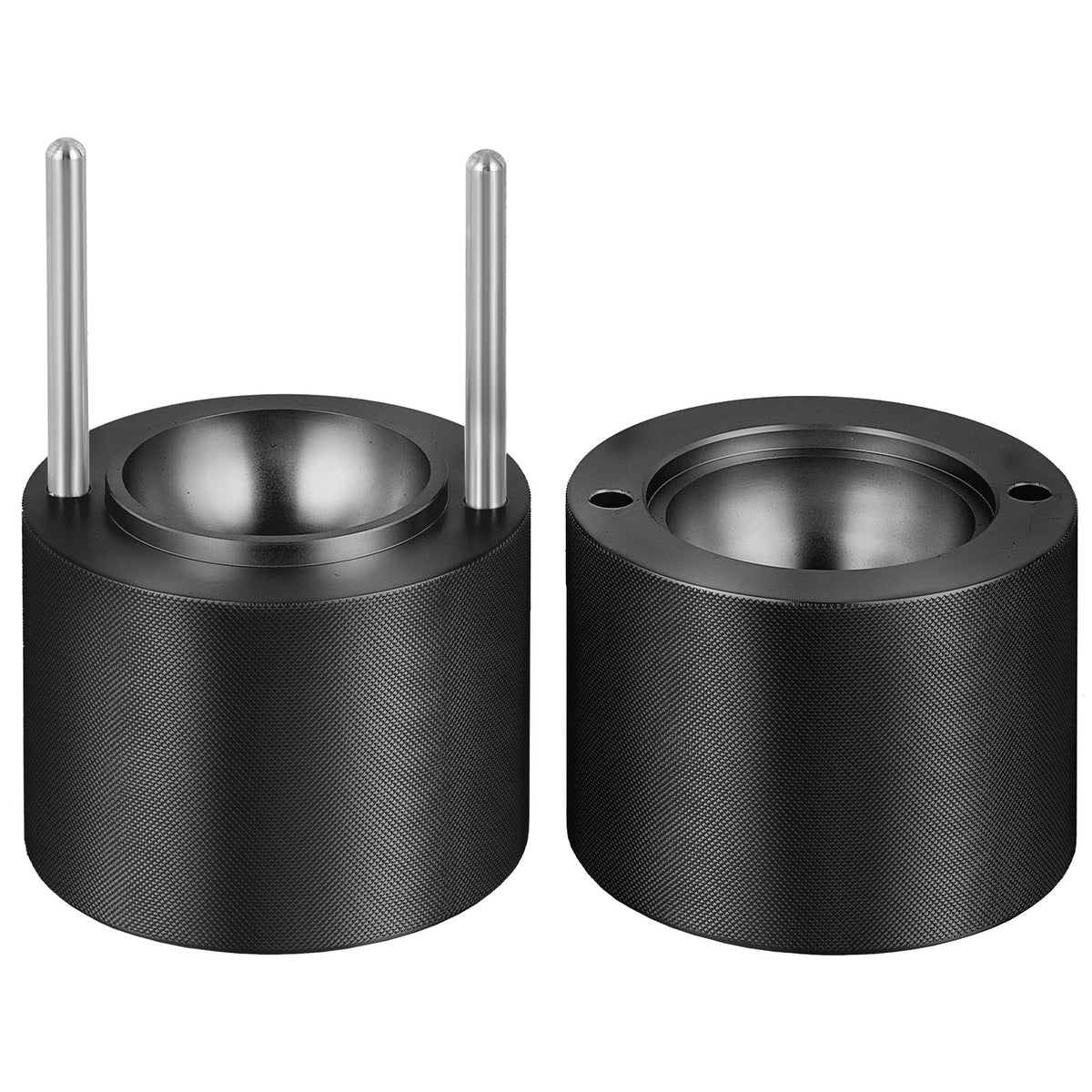 VEVOR Ice Ball Press 60 mm, Aluminium Alloy, with Tongs and Drip Tray, Black