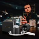 VEVOR ledus bumbiņu presētājs 60 mm, alumīnija sakausējums, ar knaiblēm un pilēšanas paliktni, melns