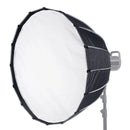 VEVOR paraboliskā softbox 850 mm ar ātro atvēršanu un salocīšanu, viegla un pārnēsājama, universāls Bowens stiprinājums, 4 apgaismojuma efekti, profesionālai fotografēšanai un ikdienas filmēšanai