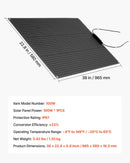 VEVOR elastīgs saules panelis 100 W, daļēji elastīgs lokāms monokristāliskais saules panelis ar 23 % efektivitāti, autonomais lādētājs ar MC4 savienojumu, IP67 ūdensizturīgs, paredzēts jūras transportam, kemperiem, automašīnām un izliektām virsmām