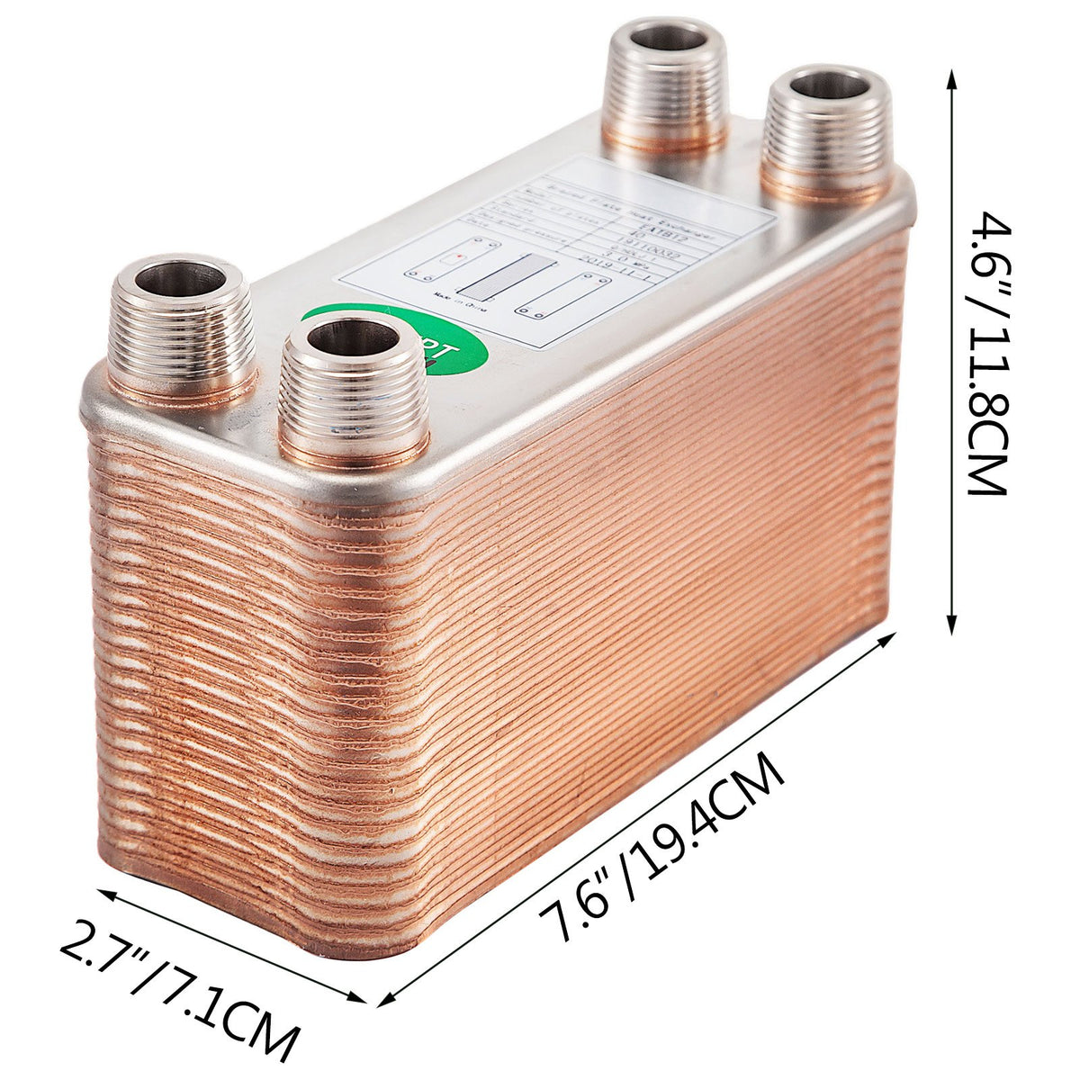 Siltummaiņa Brazētais Plākšņu Siltummainis - 40 Plākšņu Siltummainis Apkurei