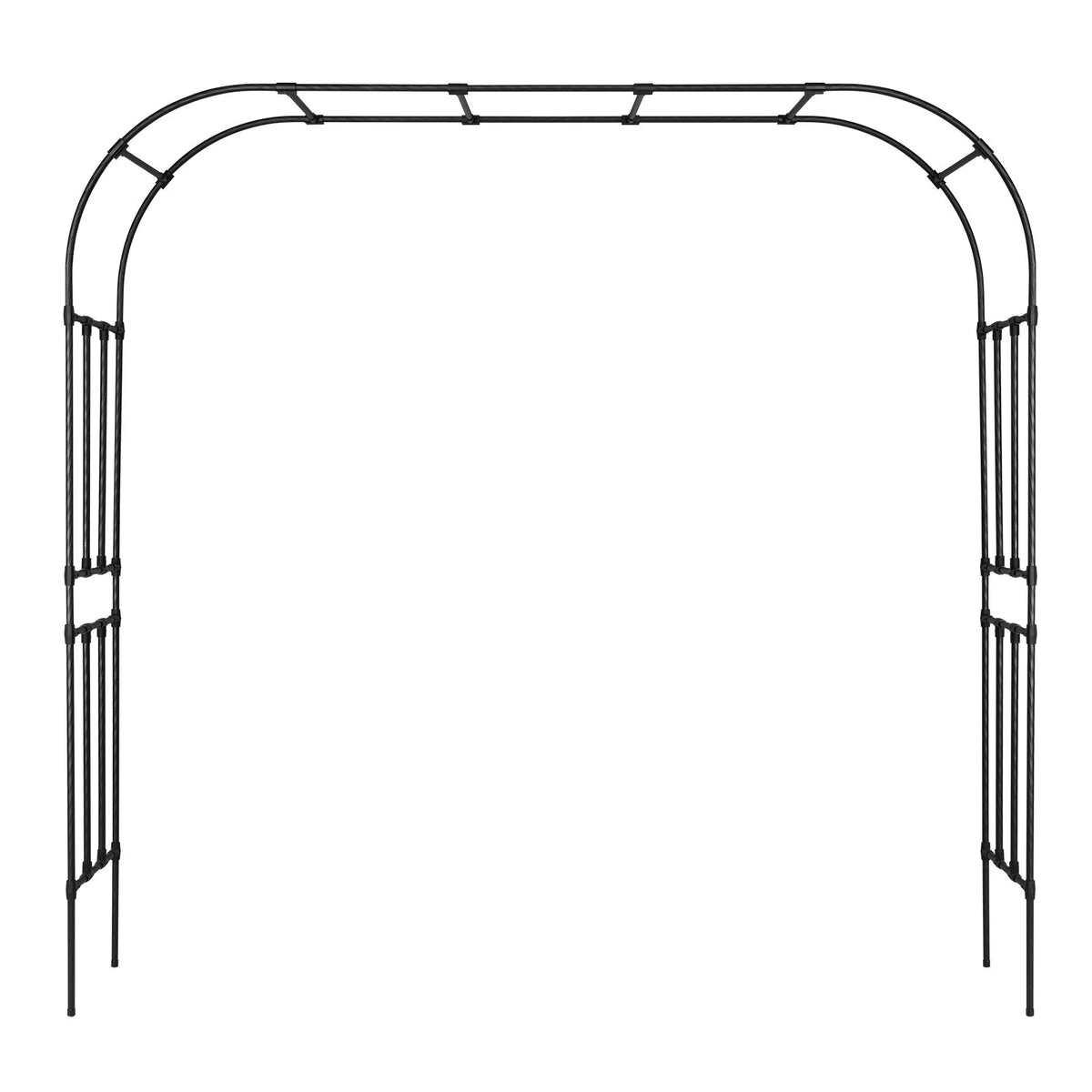 VEVOR dārza arka kāpjošiem augiem 240 × 250 × 40 cm, metāla pergolas arka ar zemes mietiem, izturīga dārza arka ar režģi augiem, viegli saliekama dekoratīva arka dārzam, pagalmam, kāzām un svinībām - ZEMLETES.LV