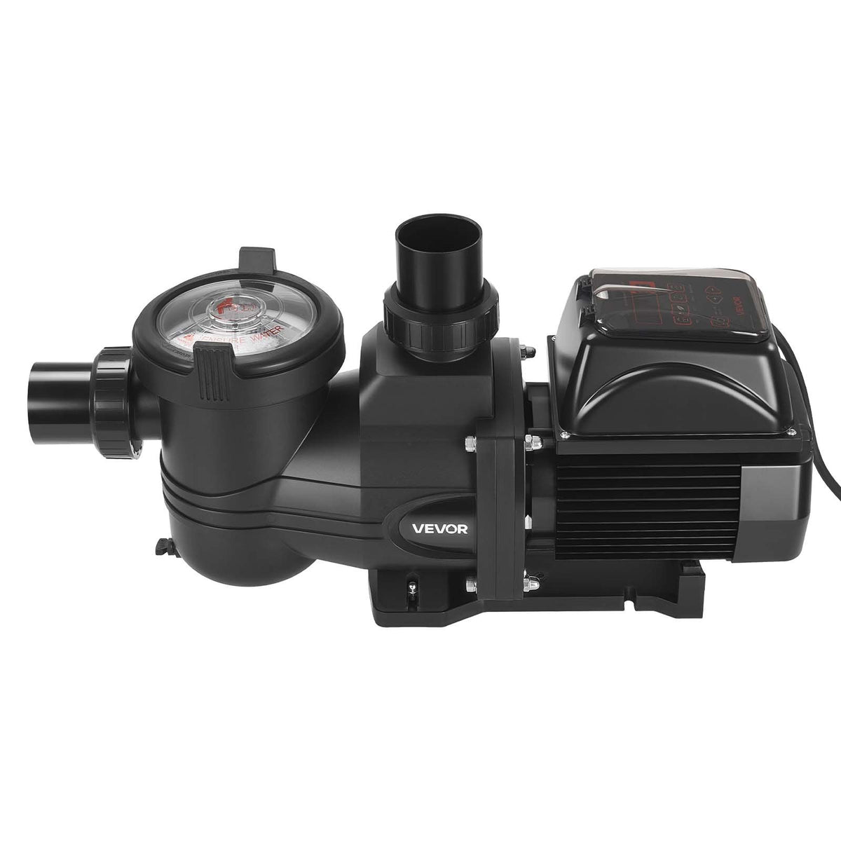 VEVOR maināma ātruma baseina sūknis 1650 W, AC 220–240 V, plūsma līdz 33000 l/h ar filtra grozu, pašiesūcošs ar programmējamu taimeri, piemērots iebūvētiem un virszemes baseiniem - ZEMLETES.LV