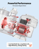 VEVOR baseina ūdens sūknis ar regulējamu ātrumu, 2200 W, AC 220–240 V, 43 000 l/h, pašuzsūcošs sūknis iebūvētiem un virszemes baseiniem ar filtra grozu un programmējamu taimeri