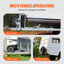 VEVOR rezerves riepas turētājs – piekabes stiprinājums riepas uzglabāšanai, līdz 72,5 kg kravnesība, piemērots 4, 5, 6 un 8 skrūvju riteņiem ar attālumiem: 101,6 mm, 107,9 mm, 114,3 mm, 120,6 mm, 127 mm, 139,7 mm, 152,4 mm, 165,1 mm