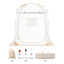 VEVOR 1,27 x 1,27 x 1,6 м спортивный купол – laikapstākļu izturīga, piemerota 1 cilvekam, caurspīdīga