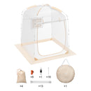 VEVOR 1,27 x 1,27 x 1,6 м спортивный купол – laikapstākļu izturīga, piemerota 1 cilvekam, caurspīdīga