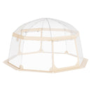 VEVOR 4.5 x 4.5 x 2.4 m kupolveida sporta telts – laikapstākļu izturīga, piemērota 12-15 cilvēkiem, caurspīdīga