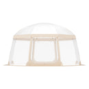 VEVOR 4.5 x 4.5 x 2.4 m kupolveida sporta telts – laikapstākļu izturīga, piemērota 12-15 cilvēkiem, caurspīdīga
