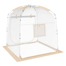 VEVOR  180 cm x 180 cm  kupolveida sporta telts – laikapstākļu izturīga, piemērota 2-4 cilvēkiem, caurspīdīga