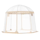 VEVOR 3 x 3 x 2.1 m kupolveida sporta telts – laikapstākļu izturīga, piemērota 4-8 cilvēkiem, caurspīdīga