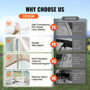 VEVOR 3 x 3 x 2.1 m kupolveida sporta telts – laikapstākļu izturīga, piemērota 4-8 cilvēkiem, caurspīdīga