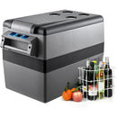 45L VEVOR 45W automašīnas ledusskapis/saldētava, ideāls risinājums automašīnām, kravas automašīnām, treileriem, laivām, kā arī lietošanai mājās vai āra aktivitātēs, piemēram, ceļojumos, makšķerēšanā un kempingā.