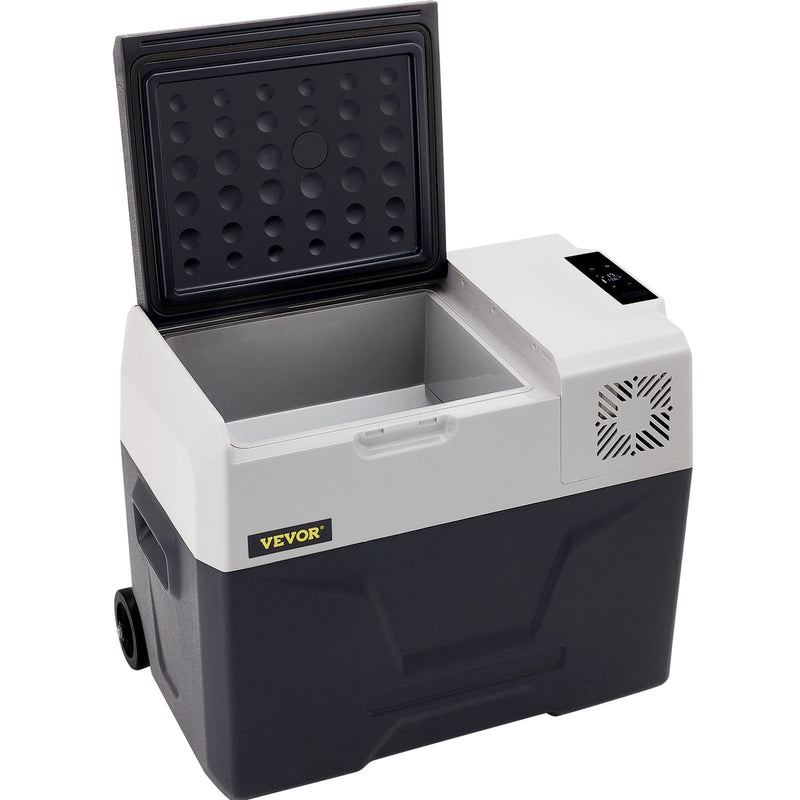 30L VEVOR automašīnas ledusskapis/saldētava, ideāls risinājums automašīnām, kravas automašīnām, treileriem, laivām, kā arī lietošanai mājās vai āra aktivitātēs, piemēram, ceļojumos, makšķerēšanā un kempingā.