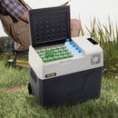 50L VEVOR automašīnas ledusskapis/saldētava 50L, ideāls risinājums automašīnām, kravas automašīnām, treileriem, laivām, kā arī lietošanai mājās vai āra aktivitātēs, piemēram, ceļojumos, makšķerēšanā un kempingā.