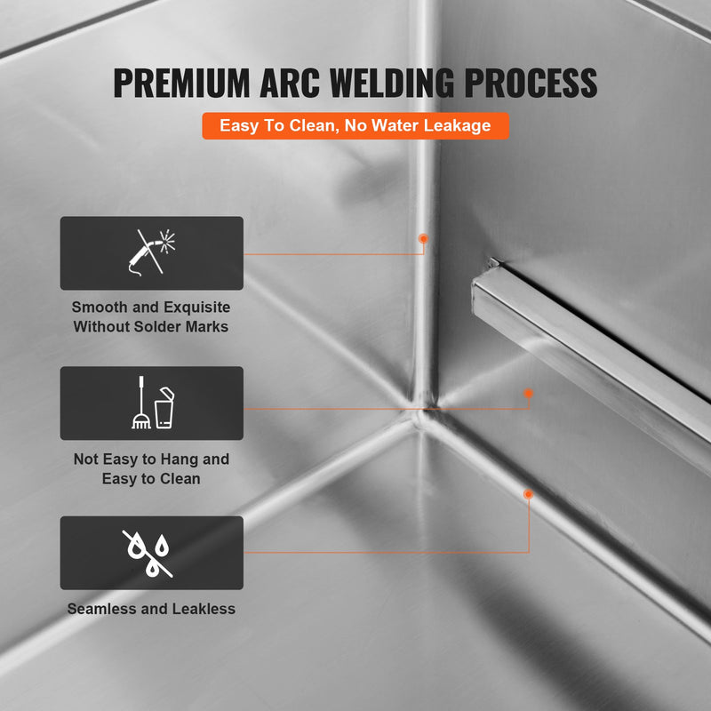VEVOR 864 mm nerūsējošā tērauda suņu kopšanas vanna ar rampu, atvilktni, jaucējkrānu un piederumiem (labā puse)