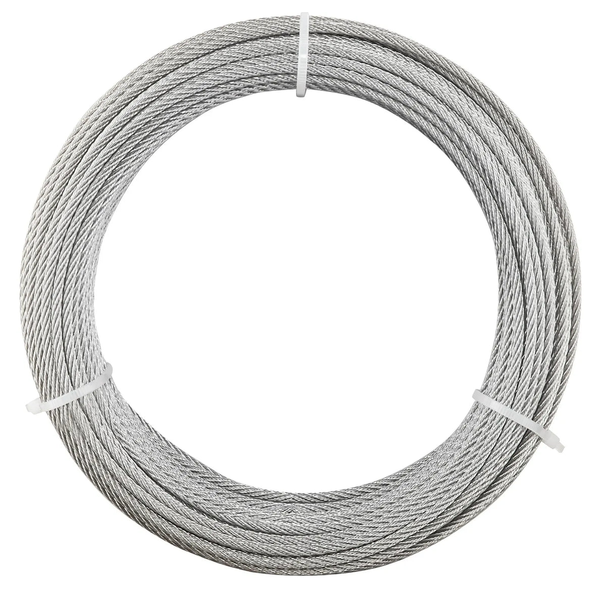 VEVOR tērauda troses komplekts 3,2 mm × 30,5 m, 304 nerūsējošā tērauda trose ar griezēju, pārrāvuma izturība 7,1 kN, 7×7 dzīslu konstrukcija, margām un dārza režģiem