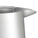 French Press kafijas kanna 1,5 L nerūsējošais tērauds ar filtru, dubultsienu termoizolēta, sudraba