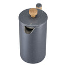 Franču kafijas prese, 1 l nerūsējošā tērauda ar filtru, dubultsienu termoizolācija, piemērota kafijai, tējai un aukstajai brūvēšanai, kempingam, ceļošanai un mājas virtuvei, melna krāsa