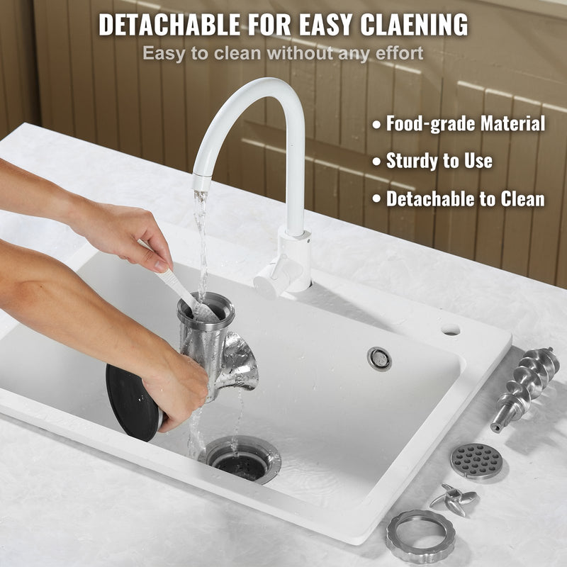 VEVOR Manuālā Gaļas Malšanas Mašina, 304 Nerūsējošais Tērauds