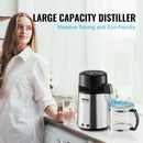 VEVOR Premium klases 4L ūdens destilators un attīrīšanas iekārta, galda modelis, nerūsējošā tērauda iekšpuse