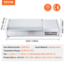 VEVOR galda salātu un picas sagatavošanas ledusskapis, 140 W, nerūsējošais tērauds, CE