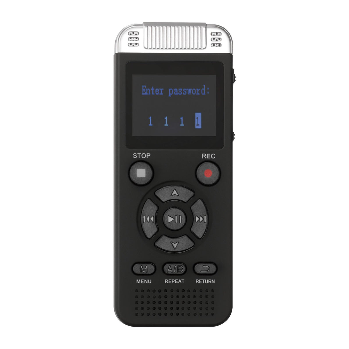 VEVOR digitālais balss ierakstītājs, 128 GB, ar balss aktivizēšanu, USB un MP3 atbalstu