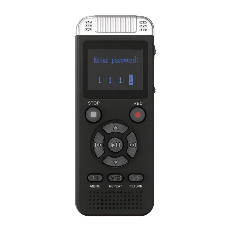 VEVOR digitālais balss ierakstītājs, 128 GB, ar balss aktivizēšanu, USB un MP3 atbalstu
