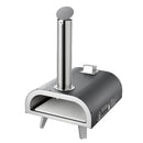 VEVOR āra picas krāsns, 12 collu malkas picas krāsns ar granulu kurināšanu un termometru, pārnēsājama picas krāsns dārzam, terasei un kempingam, komplektā picas akmens, pārnēsāšanas soma un lāpstiņa, melna