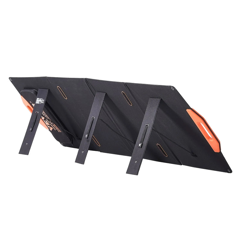 VEVOR pārnēsājams monokristālisks saules panelis 120 W, salokāms ETFE saules lādētājs ar 23 % efektivitāti, Type-C, DC 18 V un QC 3.0 USB pieslēgvietām, IP67, mājai, autonomām sistēmām un pārgājieniem