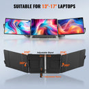 VEVOR Displejs portatīvs klēpjdatora ekrāna paplašinātājs 35,6 cm Full HD 1080p monitors 33–43 cm klēpjdatoriem - ZEMLETES.LV