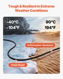 VEVOR Strāvas pagarinātājs VEVOR 25 FT (7,6 m), 6AWG, premium klases vara kabelis