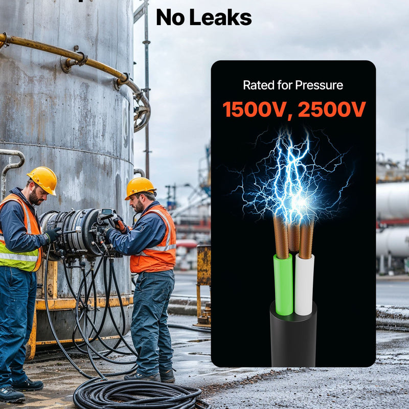 VEVOR Strāvas pagarinātājs VEVOR 25 FT (7,6 m), 6AWG, premium klases vara kabelis