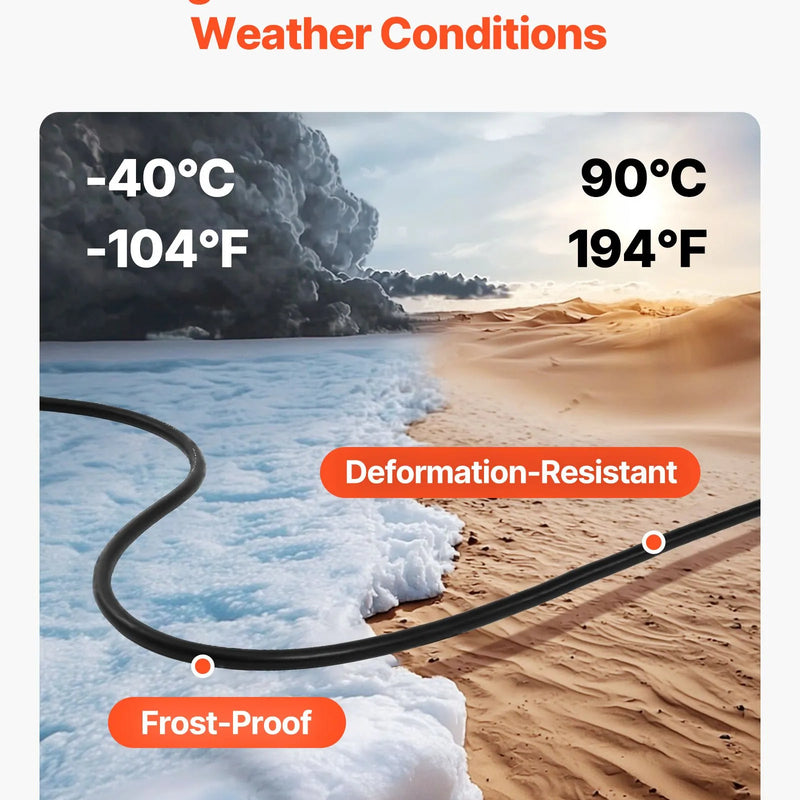 VEVOR Strāvas pagarinātājs 30,48 m, 10AWG, premium klases vara kabelis