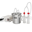 VEVOR kazu slaukšanas iekārta, 3 l 304 nerūsējošā tērauda tvertne, elektriska pulsācijas vakuuma slaukšanas sistēma ar pārtikas kvalitātes silikona uzgaļiem un šļūtenēm, pārnēsājama ar regulējamu sūkšanu aitām