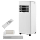 VEVOR portatīvais gaisa kondicionieris 2,6 kW, 3 - in - 1 stāvošs dzesēšanas iekārta ar LED skārienpaneli un tālvadības pulti, 24 h taimeris, dzesēšana/mitruma samazināšana/ventilators, energoefektivitāte A, balts - ZEMLETES.LV