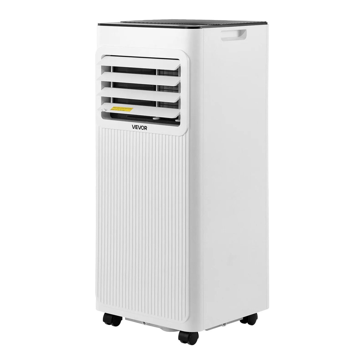 VEVOR portatīvais gaisa kondicionieris 2,6 kW, 3 - in - 1 stāvošs dzesēšanas iekārta ar LED skārienpaneli un tālvadības pulti, 24 h taimeris, dzesēšana/mitruma samazināšana/ventilators, energoefektivitāte A, balts - ZEMLETES.LV