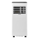 VEVOR portatīvais gaisa kondicionieris 2,6 kW, 3 - in - 1 stāvošs dzesēšanas iekārta ar LED skārienpaneli un tālvadības pulti, 24 h taimeris, dzesēšana/mitruma samazināšana/ventilators, energoefektivitāte A, balts - ZEMLETES.LV