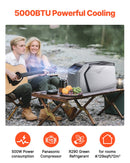 VEVOR pārvietojamais kondicionieris 1,47 kW teltīm, AC/DC barošana, piemērots kempingam