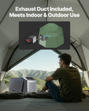 VEVOR pārvietojamais kondicionieris 1,47 kW teltīm, AC/DC barošana, piemērots kempingam