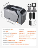 VEVOR pārvietojamais kondicionieris 1,47 kW teltīm, AC/DC barošana, piemērots kempingam