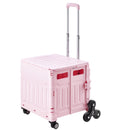 VEVOR salokāms ratiņgrozs ar kāpšanai piemērotiem riteņiem, ritināms konteiners, 65 L