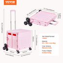 VEVOR salokāms ratiņgrozs ar kāpšanai piemērotiem riteņiem, ritināms konteiners, 65 L